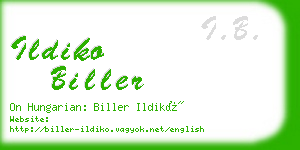 ildiko biller business card